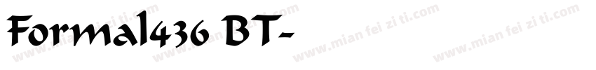 Formal436 BT字体转换